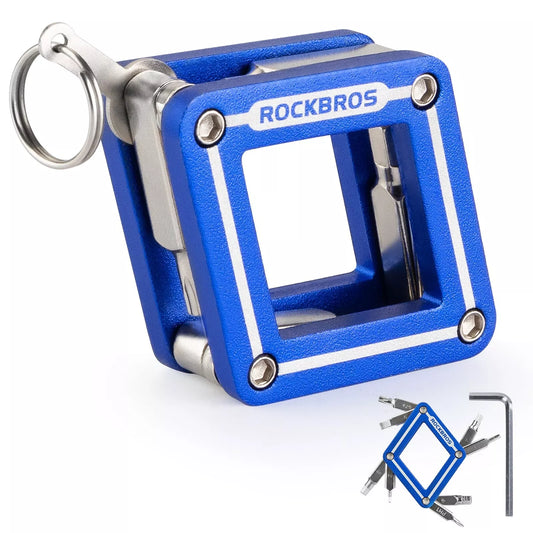 ROCKBROS cykel multifunktionelt værktøj 8 i 1 reparation foldeværktøj reparation