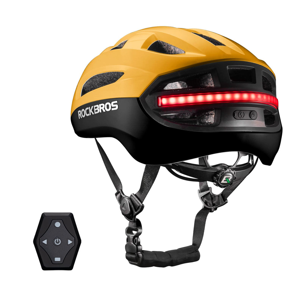 ROCKBROS Fjernstyret Smart Cykelhjelm med Lys