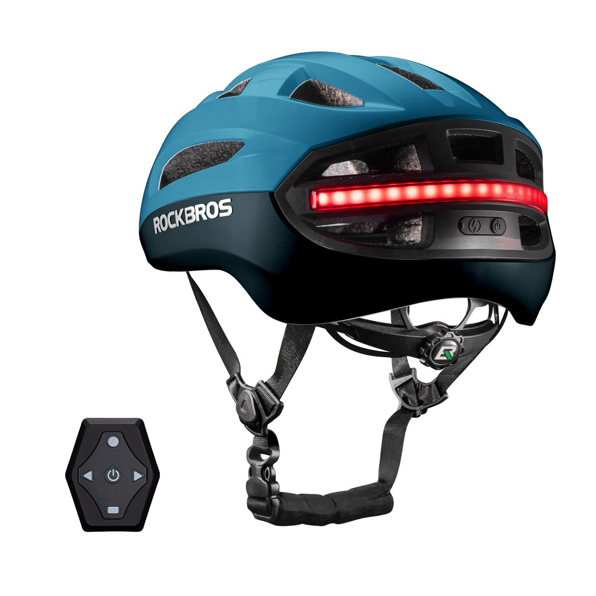 ROCKBROS Fjernstyret Smart Cykelhjelm med Lys