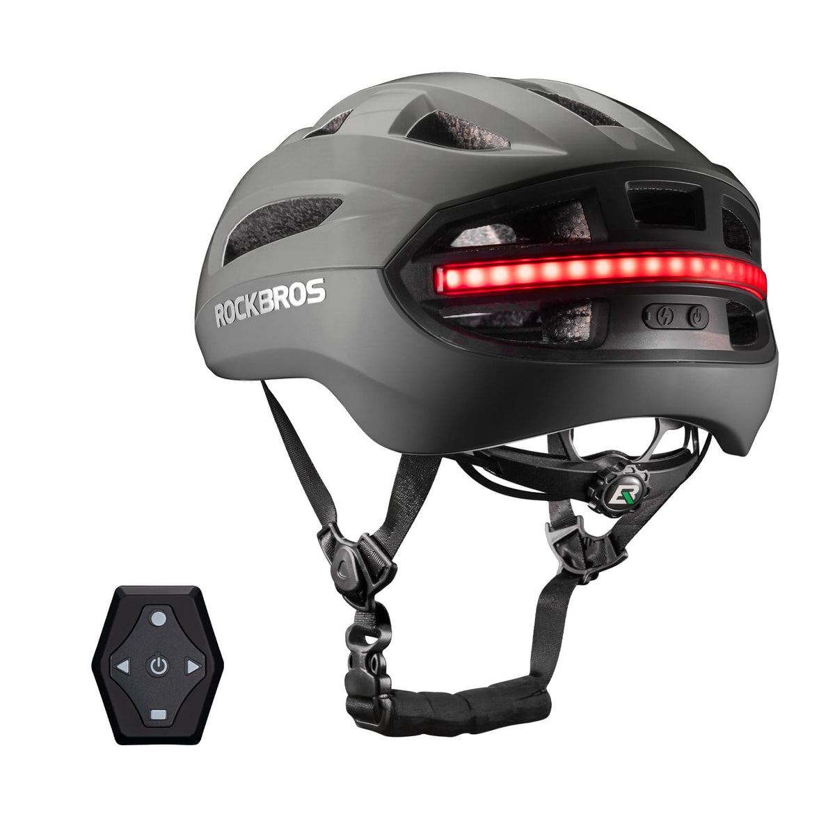 ROCKBROS Fjernstyret Smart Cykelhjelm med Lys
