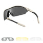 ROCKBROS Sport-cykel-solbriller med 3 udskiftelige UV400-glas