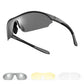 ROCKBROS Sport-cykel-solbriller med 3 udskiftelige UV400-glas