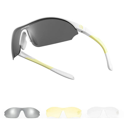 ROCKBROS Sport-cykel-solbriller med 3 udskiftelige UV400-glas