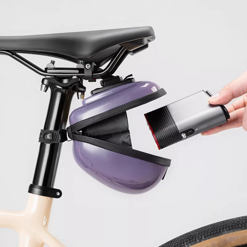 ROCKBROS sadeltaske med hård skal cykeltaske sædetaske med quick release 0,4L