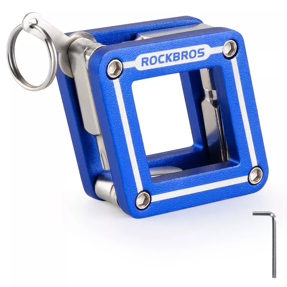 ROCKBROS cykel multifunktionelt værktøj 8 i 1 reparation foldeværktøj reparation