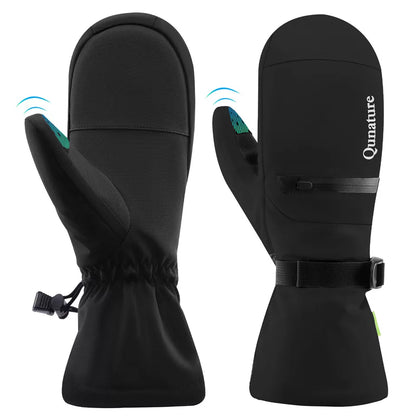 Qunature Warm Ski Handsker Vandtætte Snowboard Handsker XS-XL Dame/Mænd