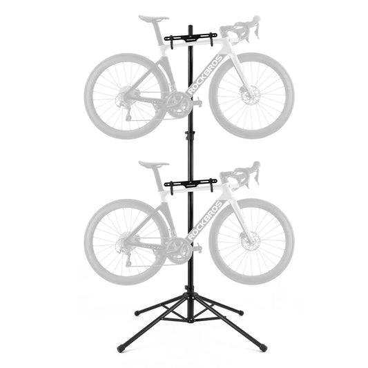 ROCKBROS Cykel Dobbelt monteringsstativ Support Power Repair Stand Justerbar