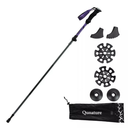 Qunature vandrestave vandrestave 7075 aluminium 130cm