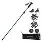 Qunature vandrestave vandrestave 7075 aluminium 130cm