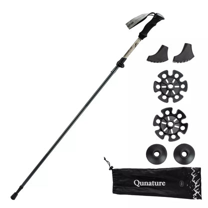 Qunature vandrestave vandrestave 7075 aluminium 130cm