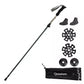 Qunature vandrestave vandrestave 7075 aluminium 130cm