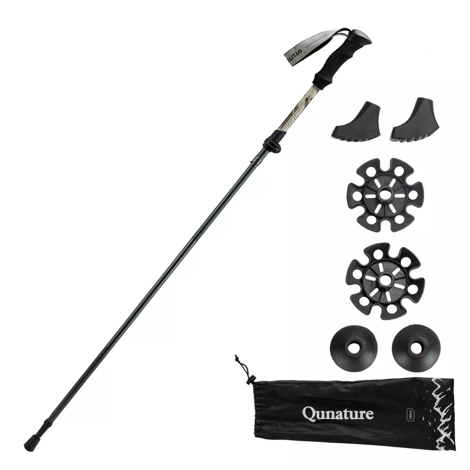 Qunature vandrestave vandrestave 7075 aluminium 130cm