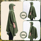 Qunature Outdoors Multifunktionel regn Poncho Cykelregn Cape Rain Poncho