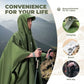 Qunature Outdoors Multifunktionel regn Poncho Cykelregn Cape Rain Poncho