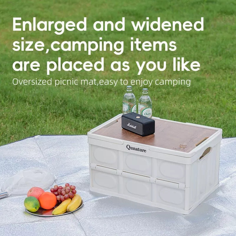 QUANATURE aluminiumsmåtte liggeunderlag picnicmåtte 240*240cm