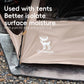 QUANATURE aluminiumsmåtte liggeunderlag picnicmåtte 240*240cm