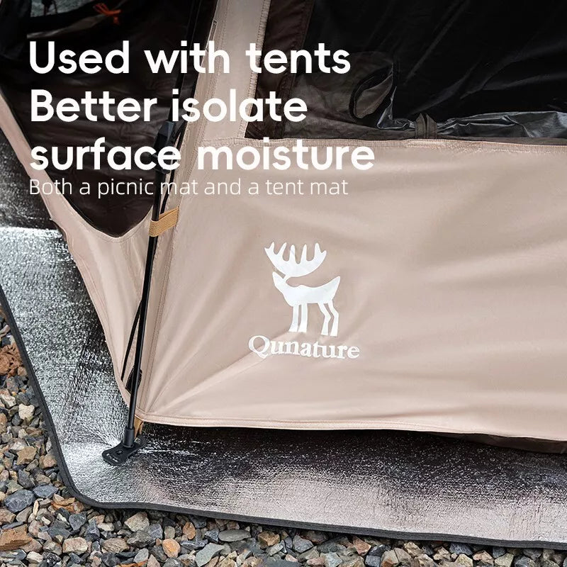 QUANATURE aluminiumsmåtte liggeunderlag picnicmåtte 240*240cm