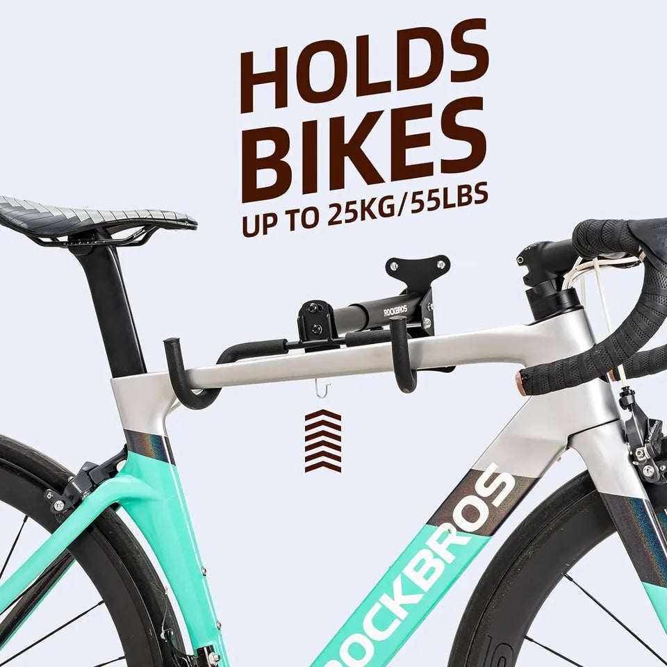 ROCKBROS cykelstativ vægmonteret vægmonteret cykelholder op til 15 kg