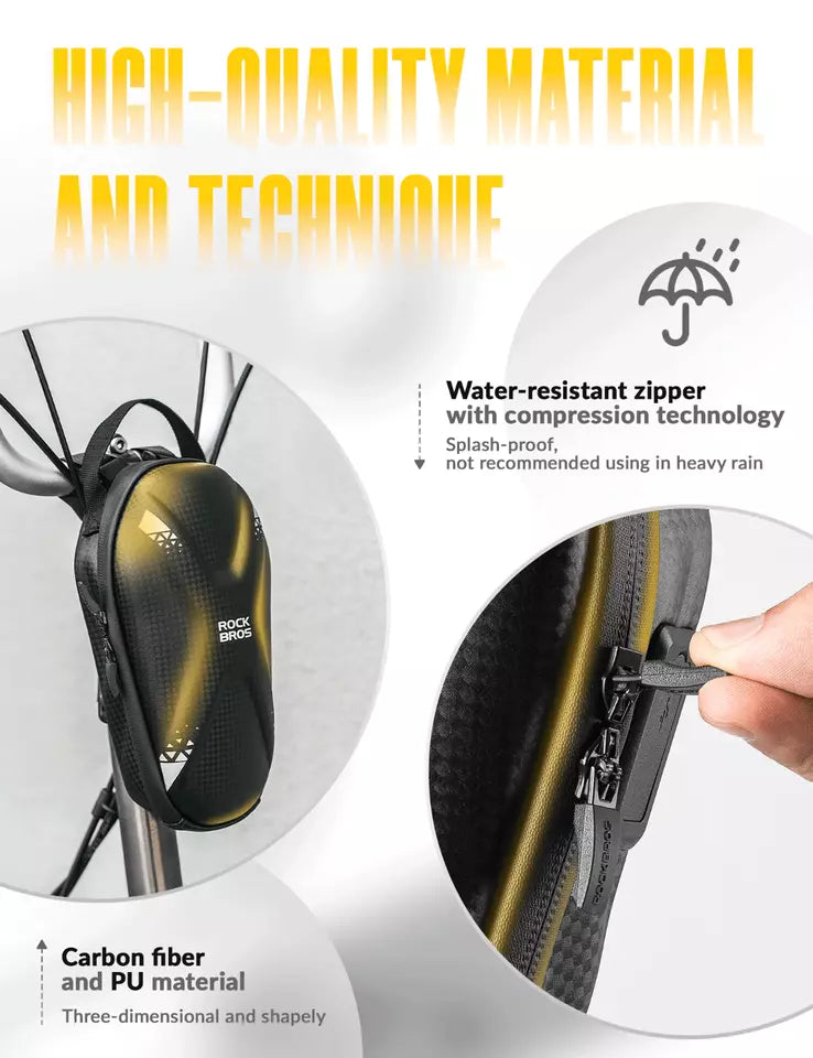 ROCKBROS E-Scooter-taske Vandafvisende 1,3L styrtaske Frontlomme PU