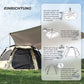 Qunature Campingtelt 2-4 Personer Pop-Up telt Kuppeltelt Campingtelt Vandtæt