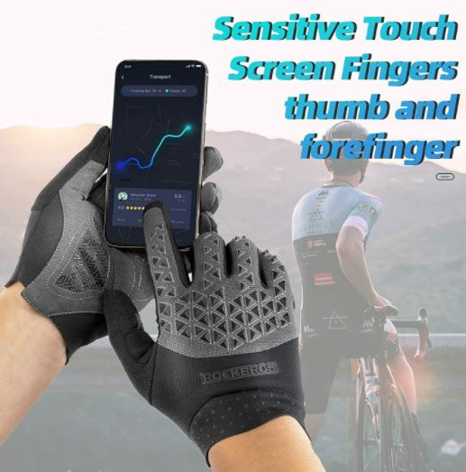 ROCKBROS Mountainbike handsker Cykelhandsker Touchscreen SBR M-XXL Unisex