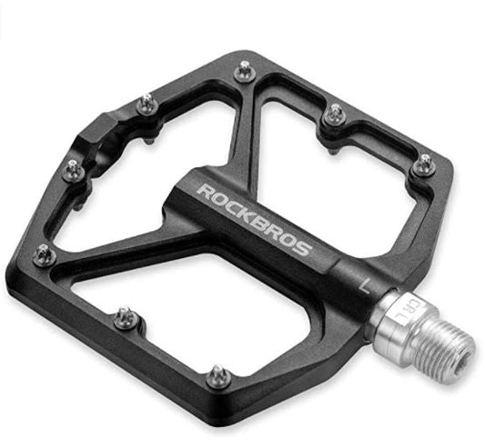 ROCKBROS Cykelpedaler Vejcykelpedaler Aluminium Platform Pedaler Ultralette Anti-Slip 9/16 tommer