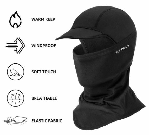 ROCKBROS Vinter Balaclava Mask Varm Cap Hat Bike Motorcykel
