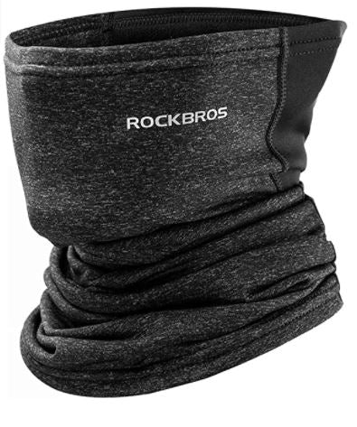 ROCKBROS Multifunktionelt halstørklæde halv halsvarmer vintertæt varmt tørklæde åndbart ansigt dække