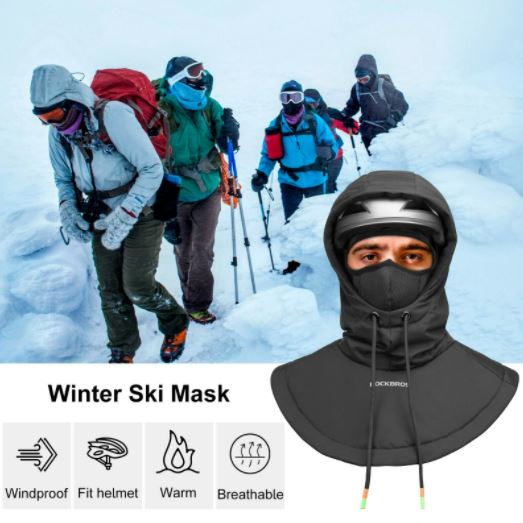 ROCKBROS Balaclava Skimaske Vinter Termisk Fleece Maske Motorcykel