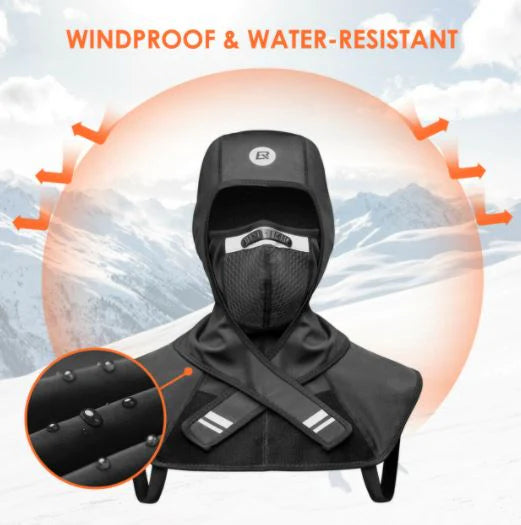 ROCKBROS Balaclava Vintermaske Fleece Skimaske vindtæt Motorcykel Cykling