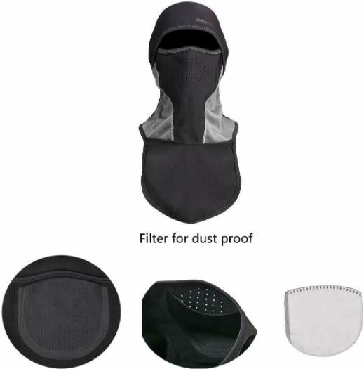 ROCKBROS Balaclava Cykelmaske Motorcykel Anti Støv Med Filter
