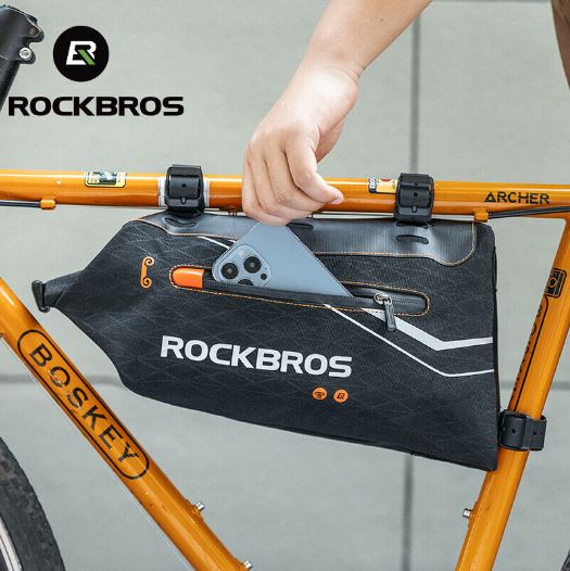 ROCKBROS rammetaske top tube taske cykeltaske til MTB landevejscykel e-cykel 3,5L
