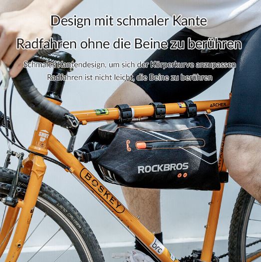 ROCKBROS rammetaske top tube taske cykeltaske til MTB landevejscykel e-cykel 3,5L
