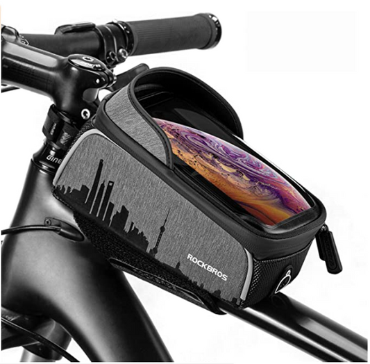 ROCKBROS 017-5 Cykelramme taske med berøringsskærm til mobiltelefon op til 6.5 tommer