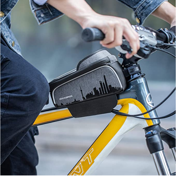 ROCKBROS 017-5 Cykelramme taske med berøringsskærm til mobiltelefon op til 6.5 tommer