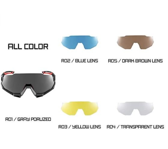 ROCKBROS 10131 Cykelbriller polariserede med 4 udskiftelige linser