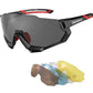 ROCKBROS 10131 Cykelbriller polariserede med 4 udskiftelige linser