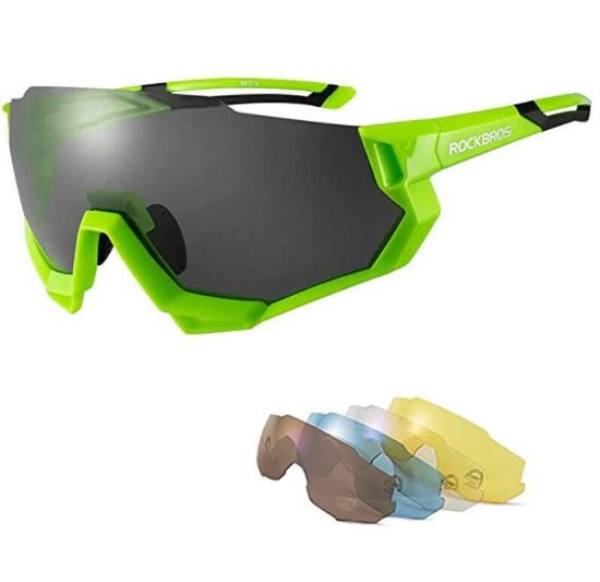 ROCKBROS 10131 Cykelbriller polariserede med 4 udskiftelige linser