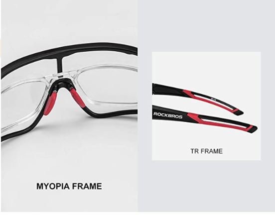 ROCKBROS 10135 fotokromiske cykelbriller UV400 gennemsigtige selvtyndende