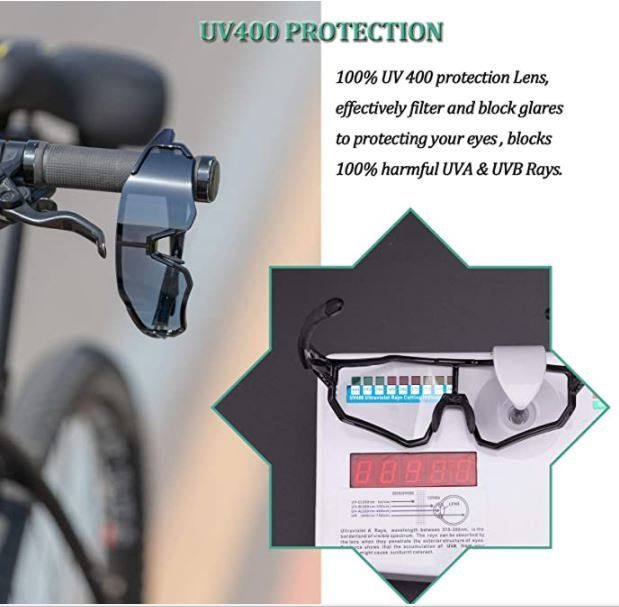 ROCKBROS 10181 Cykelbriller Fotokromisk UV400-beskyttelse Selvtyndende
