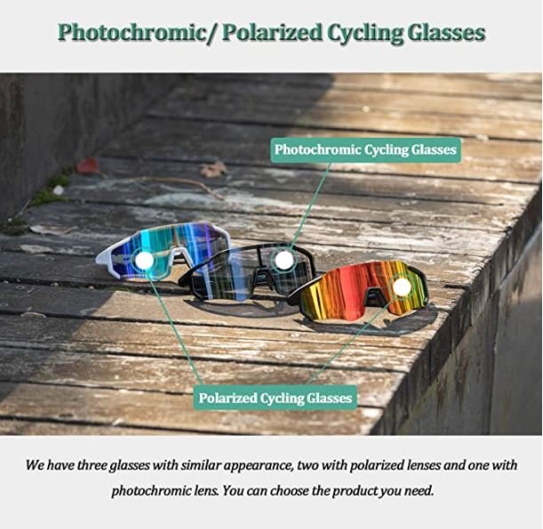 ROCKBROS 10181 Cykelbriller Fotokromisk UV400-beskyttelse Selvtyndende