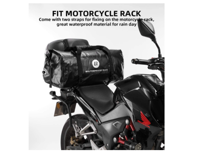 ROCKBROS AS-005 Motorcykeltaske Rullebagage Sadeltaske Sort
