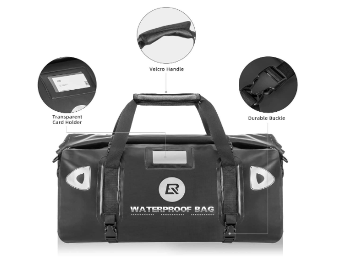 ROCKBROS AS-005 Motorcykeltaske Rullebagage Sadeltaske Sort