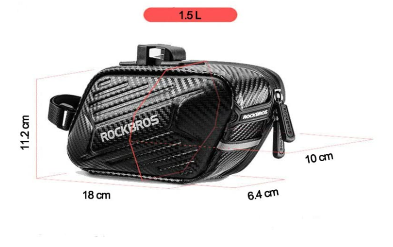 ROCKBROS B59 Cykelsadeltaske. vandtæt ca. 1.5L