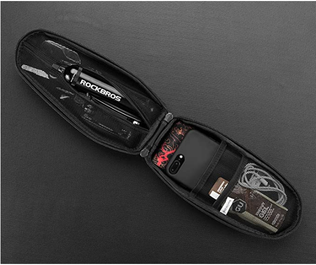 ROCKBROS B6 Cykelramme taske vandtæt sort L 1.5L / M 1.1L