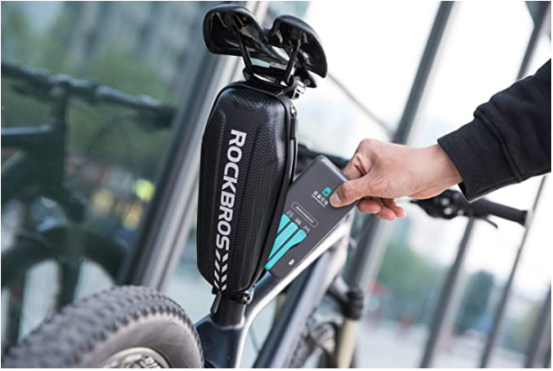 ROCKBROS B6 Cykelramme taske vandtæt sort L 1.5L / M 1.1L