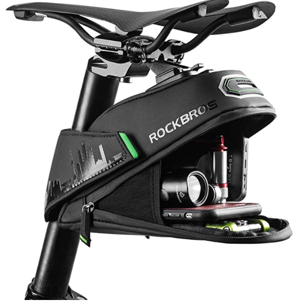 ROCKBROS C27 Cykelsadeltaske Sædetaske Vandtæt Sort 1L/1.5L