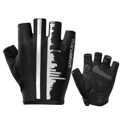 ROCKBROS Half Finger Handsker Udendørs Sports Cykelhandsker Reflekterende
