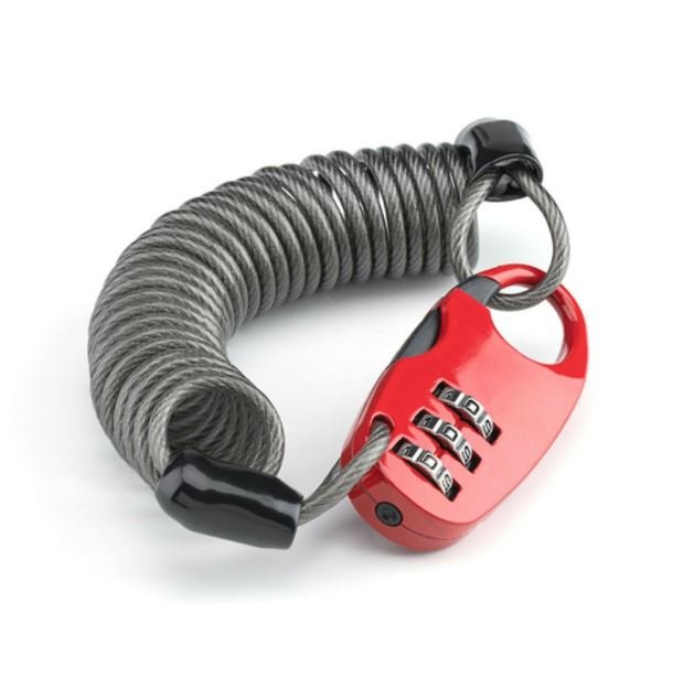 ROCKBROS Mini kabel Cykel&Hjelmlås med kombinationslås