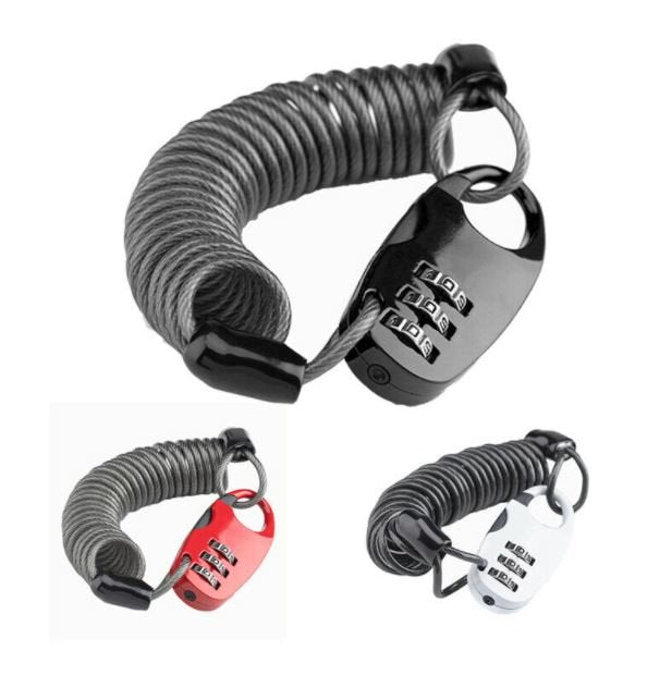 ROCKBROS Mini kabel Cykel&Hjelmlås med kombinationslås